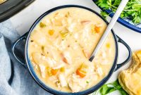 Slow Cooker Creamy Chicken Steewith Vegetables and Herbs