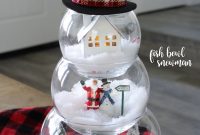 Fishbowl Snowman DIY Decor Ideas for Winter Crafting