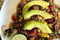 Mexican Quinoa Salad with Fresh Corn, Black Beans & Lime