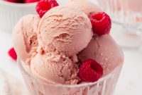 Homemade Raspberry Ice Cream Recipe with Fresh Berries