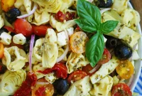 Artichoke Pesto Pasta Salad Recipe for Summer Gatherings