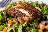 Lemon Zaatar Roasted Cod with Garlic and Herbs