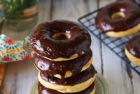 Chocolate-Glazed Orange Donuts with Zesty Citrus Filling