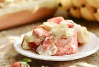 Strawberry Banana Pudding Cake Recipe — Moist Layer Cake