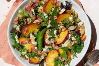 Fresh Peach Salad with Honey-Lime Dressing Recipe