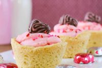 Strawberry Cream Cheese Cookie Cups: Soft Cookies Filled with Creamy Strawberry Centers