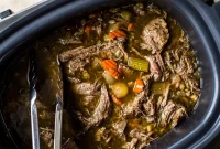 Slow Cooker Italian Beef Sandwiches with Tangy Au Jus