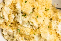 Creamy Vegan Baked Macaroni and Cheese Casserole