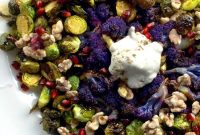 Crispy Roasted Brussels Sprouts with Pomegranate Molasses Glaze