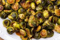 Honey Balsamic Roasted Brussels Sprouts
