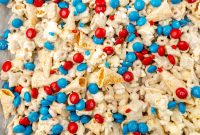 Patriotic Red White & Blue Chex Mix Recipe for 4th of July