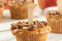 Caramel Apple Cupcake Recipe with Brown Butter Streusel
