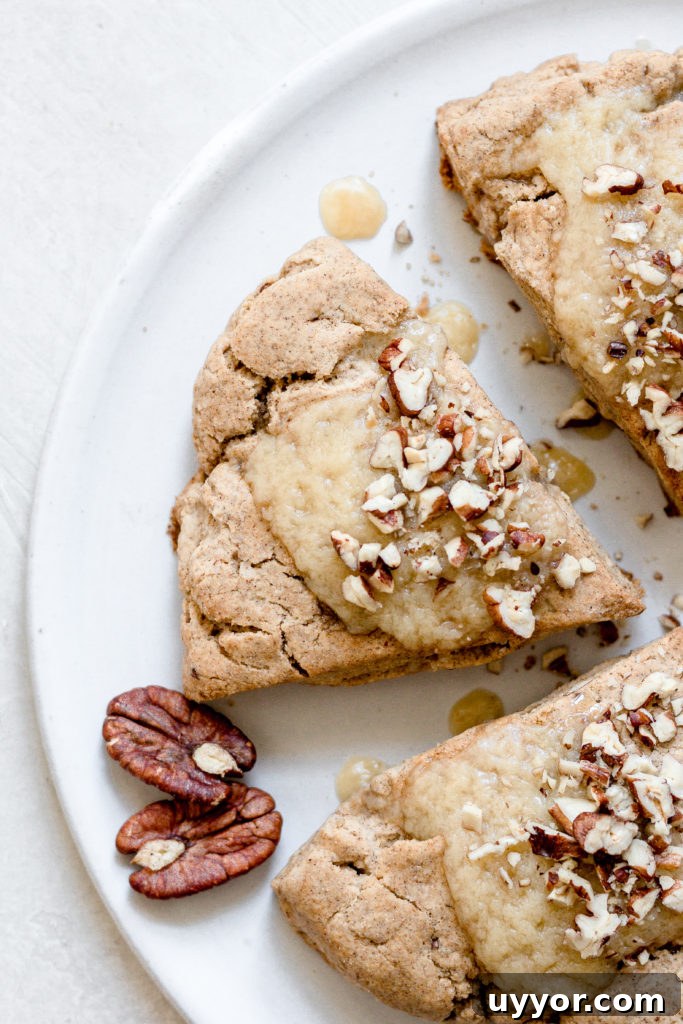 Whole Wheat Maple Pecan Scones with Maple Icing