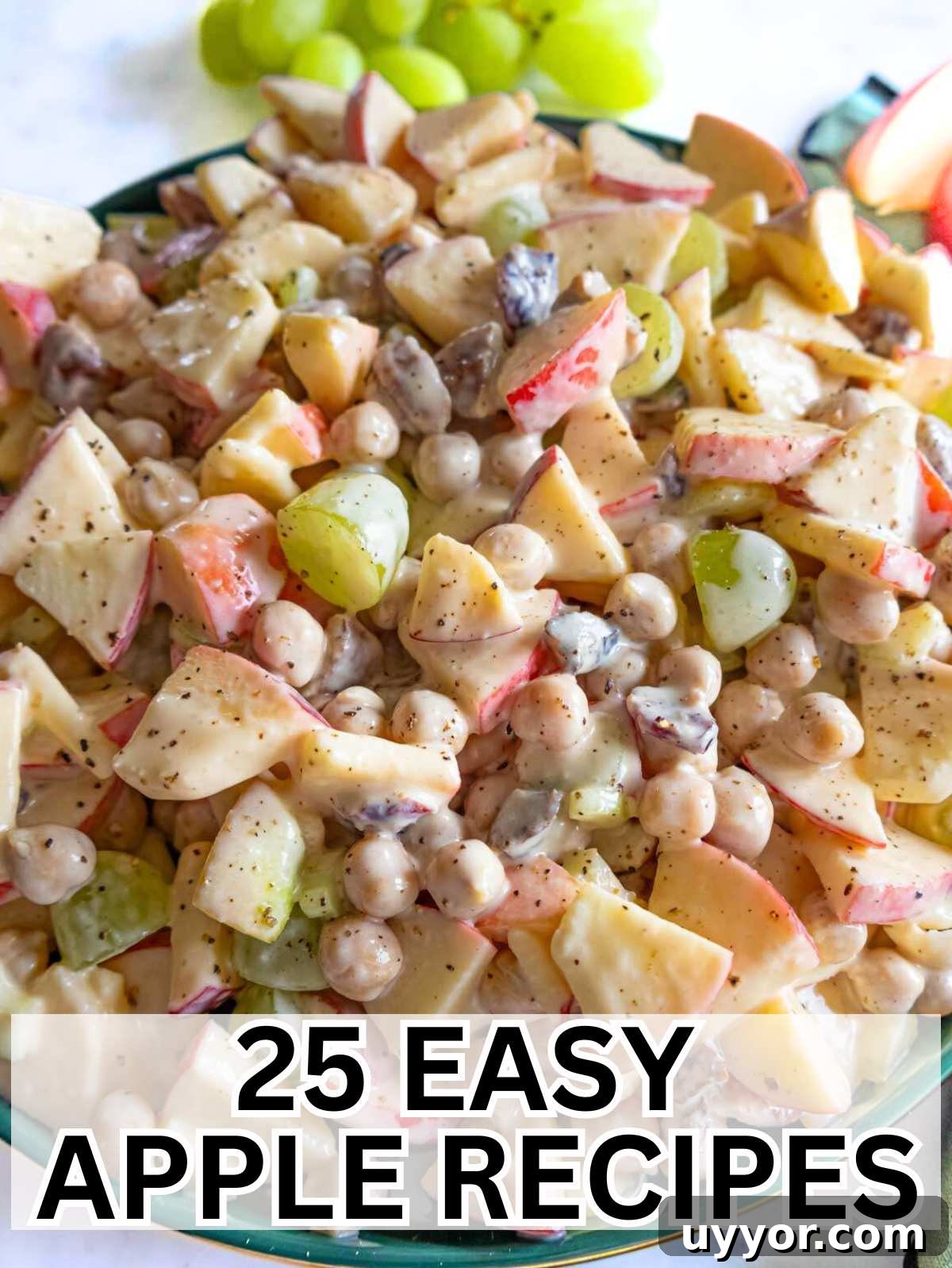 25 Cozy Apple Recipes That Capture Fall Flavors 2 Easy apple recipes with chickpea apple salad.
