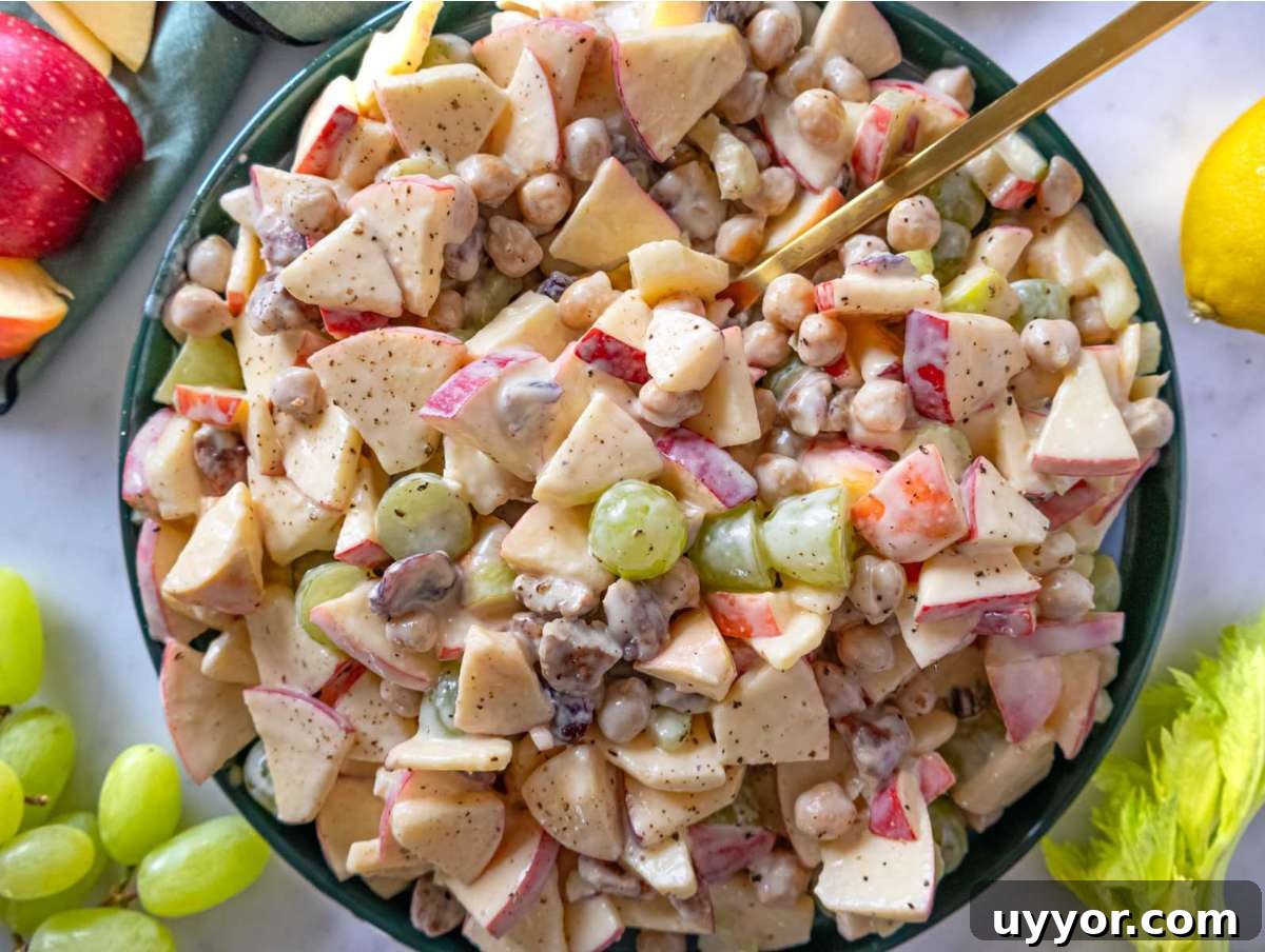 25 Cozy Apple Recipes That Capture Fall Flavors 17 Finished apple chickpea salad