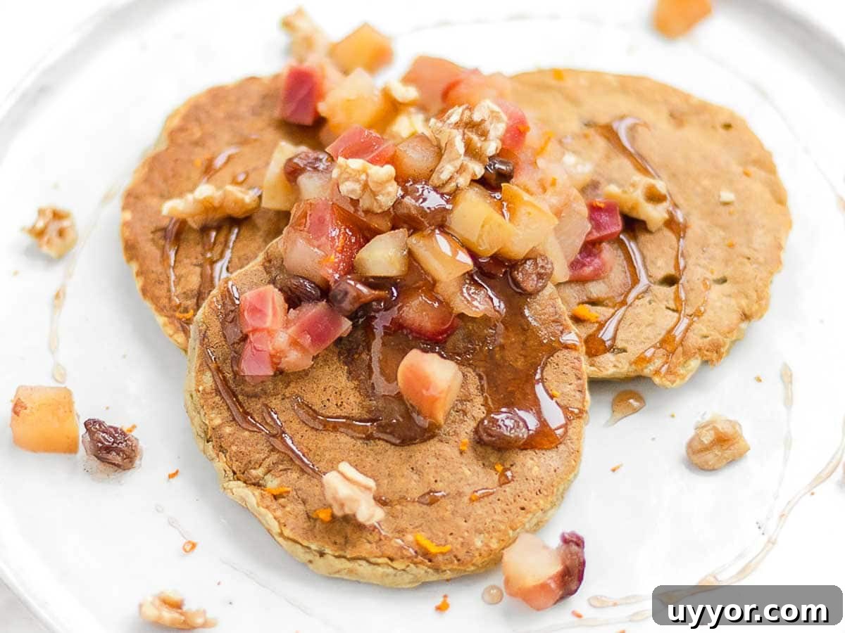 25 Cozy Apple Recipes That Capture Fall Flavors 6 oatmeal pancakes