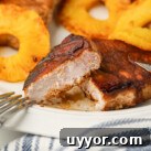 Grilled Pineapple Pork Chops Square Image