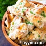 Garlic Parmesan Chicken Wings in bowl