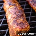 Taco Seasoned Pork Loin on grill