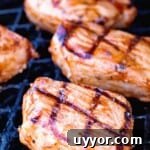 BBQ Pork Chops on Grill