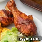 Grilled BBQ Chicken Legs Square Image