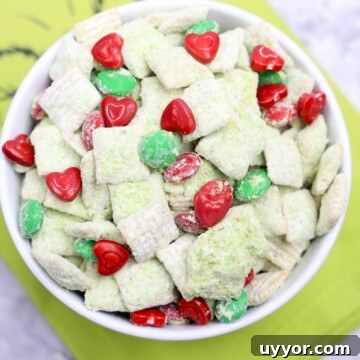Grinch Puppy Chow Holiday Snack Mix Recipe 11 Grinch Puppy Chow
