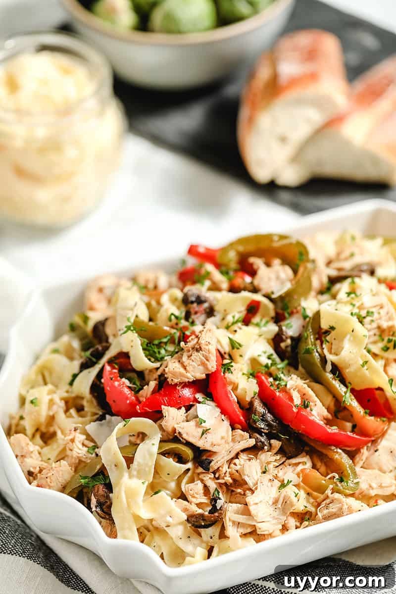 Healthy Cajun Chicken Alfredo (grain-free, gluten-free options)