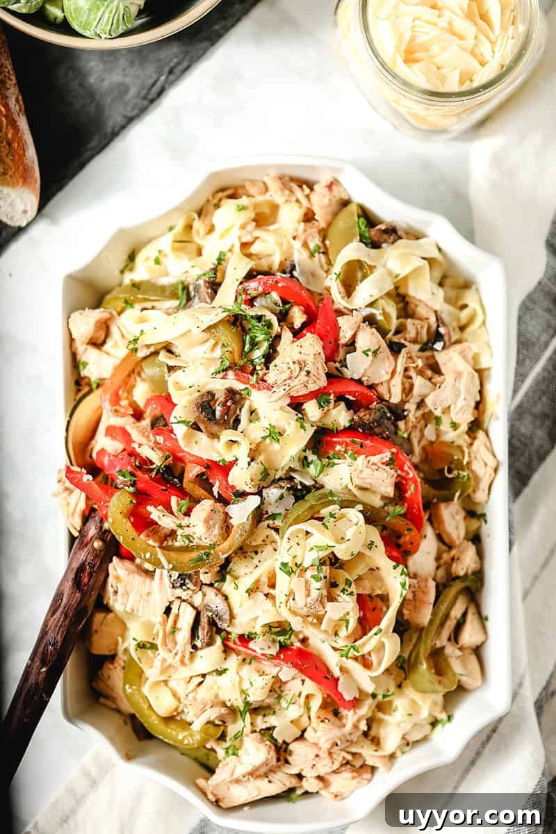 Healthy Cajun Chicken Alfredo (grain-free, gluten-free options)