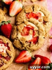 cheesecake filled cookies on baking tray