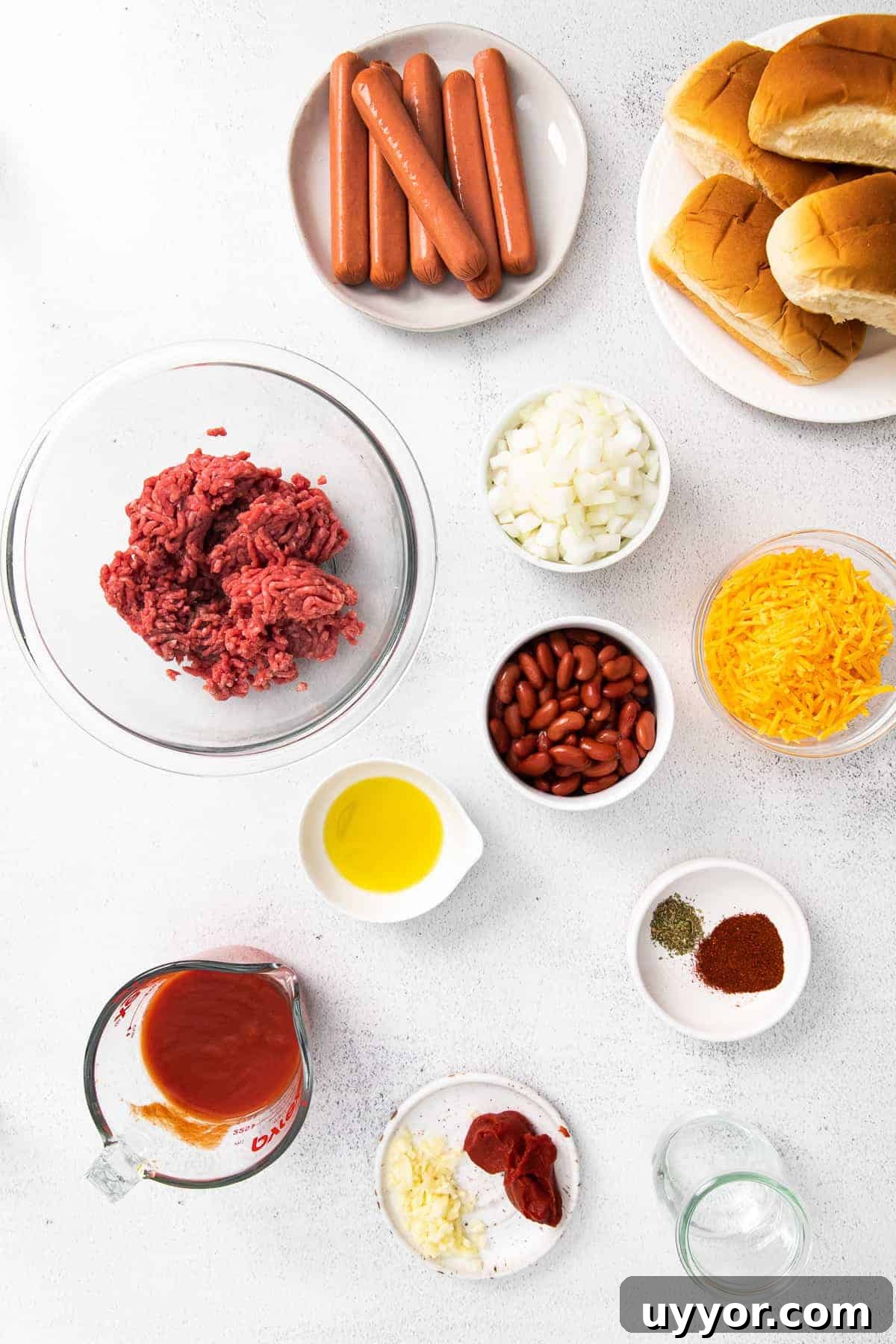 Ingredients Ingredients on countertop.
