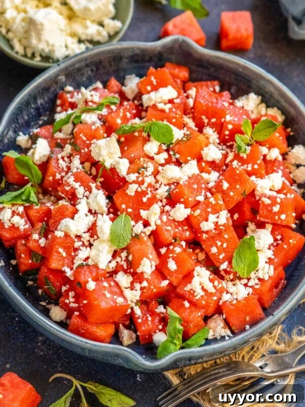 Authentic Thai Watermelon Salad Recipe for Summer Flavor 8 Watermelon Feta Salad