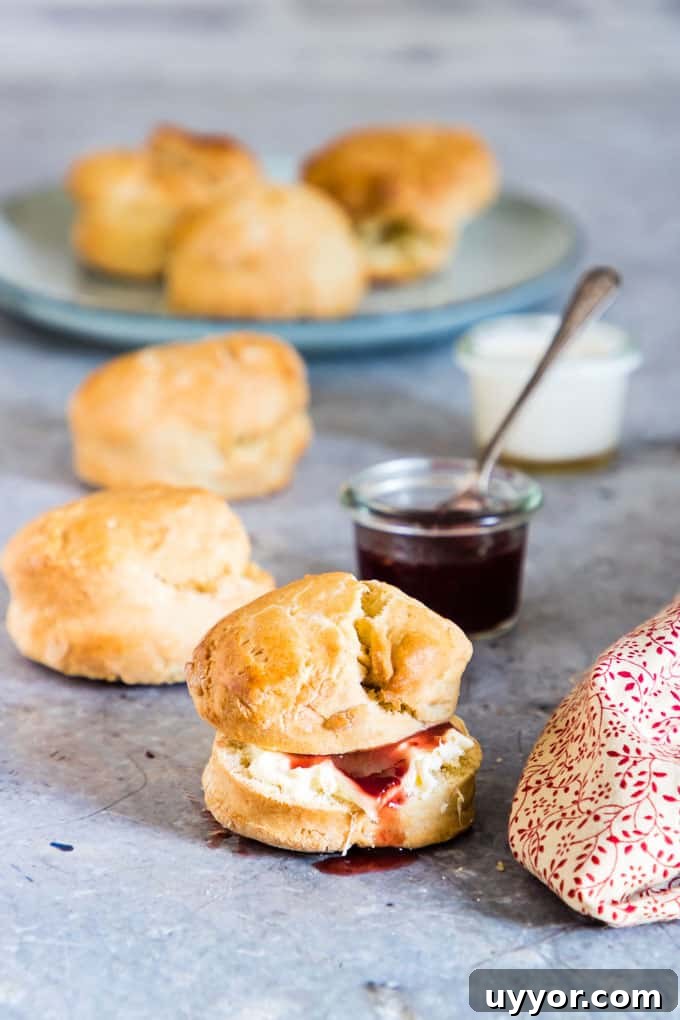 lemonade scones on countertop
