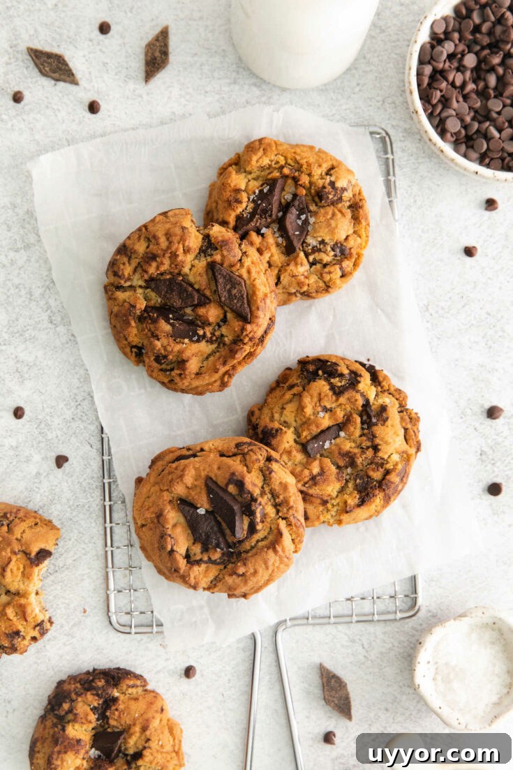 air fryer chocolate chip cookies