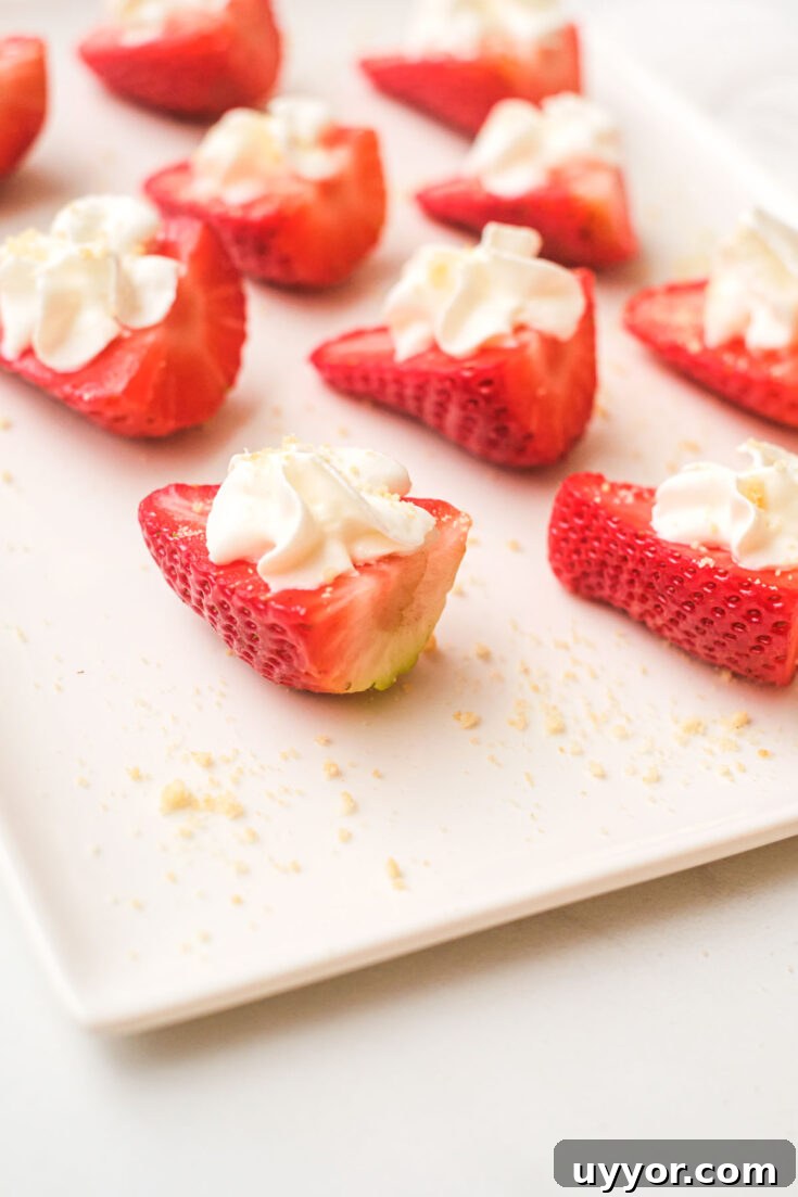 deviled strawberries on a platter