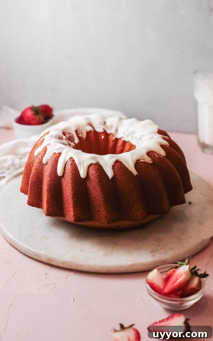 cream cheese pound cake with glaze