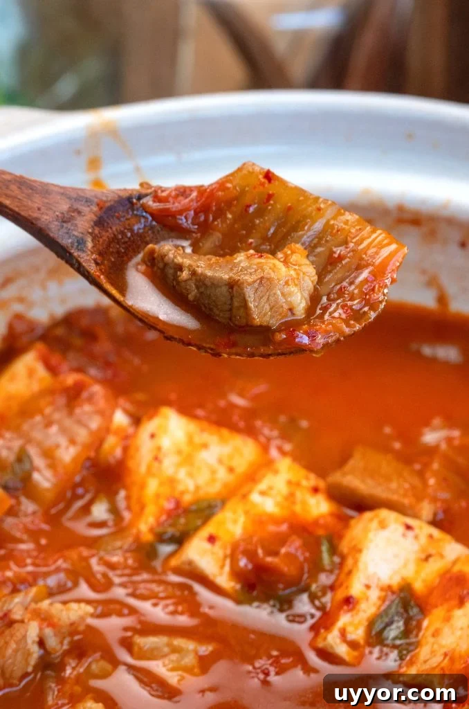 Spicy Kimchi Jjigae Recipe: Authentic Korean Kimchi Stew 2 img 14280 1