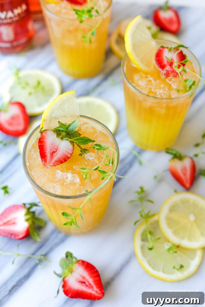 summer tea mocktails