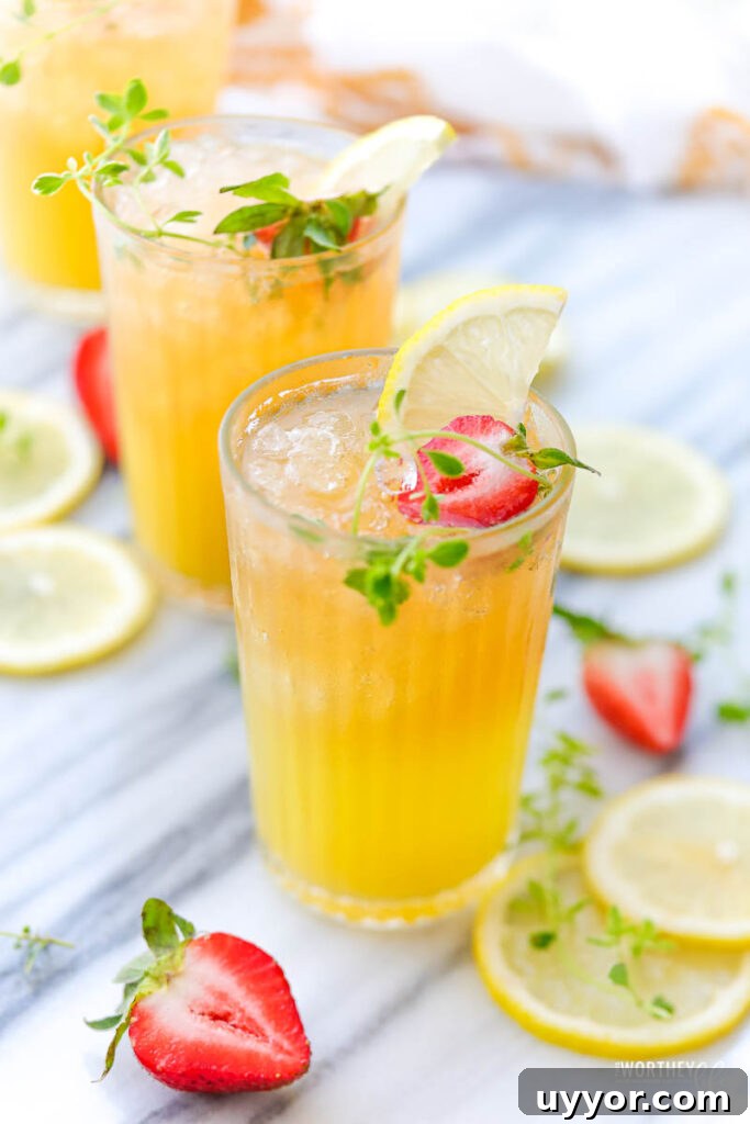 summer non-alcoholic drink with pineapple