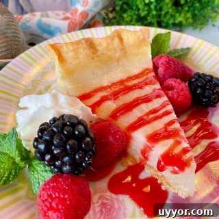 Classic Depression-Era Water Pie Recipe You Can Make Today 13 Slice of Water Depression Pie with Fresh berries and raspberry sauce