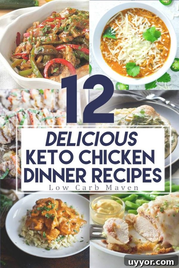 12 Must-Try Keto Chicken Recipes for Year-Round Meals 2 12 delicious family friendly keto chicken recipes that you are sure to love! These dinner recipes are low carb & perfect for any time of year! Low Carb Weeknight Recipes | Easy Chicken Dinners | Keto Recipes for Chicken Lovers