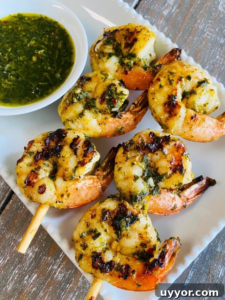 Hawaiian BBQ Chicken Skewers with Pineapple Glaze 9 Grilled Gremolata Shrimp Skewers