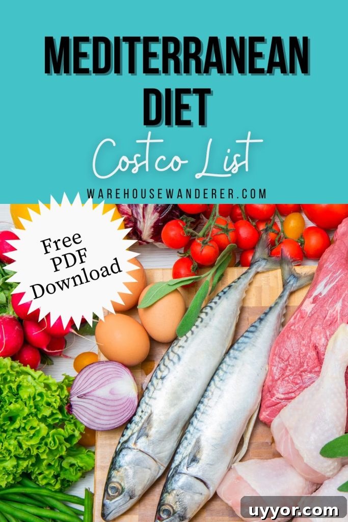 Costco Mediterranean Diet Shopping List: 21 Must-Have Items + Free PDF 24 Costco Mediterranean Diet Shopping List printable image