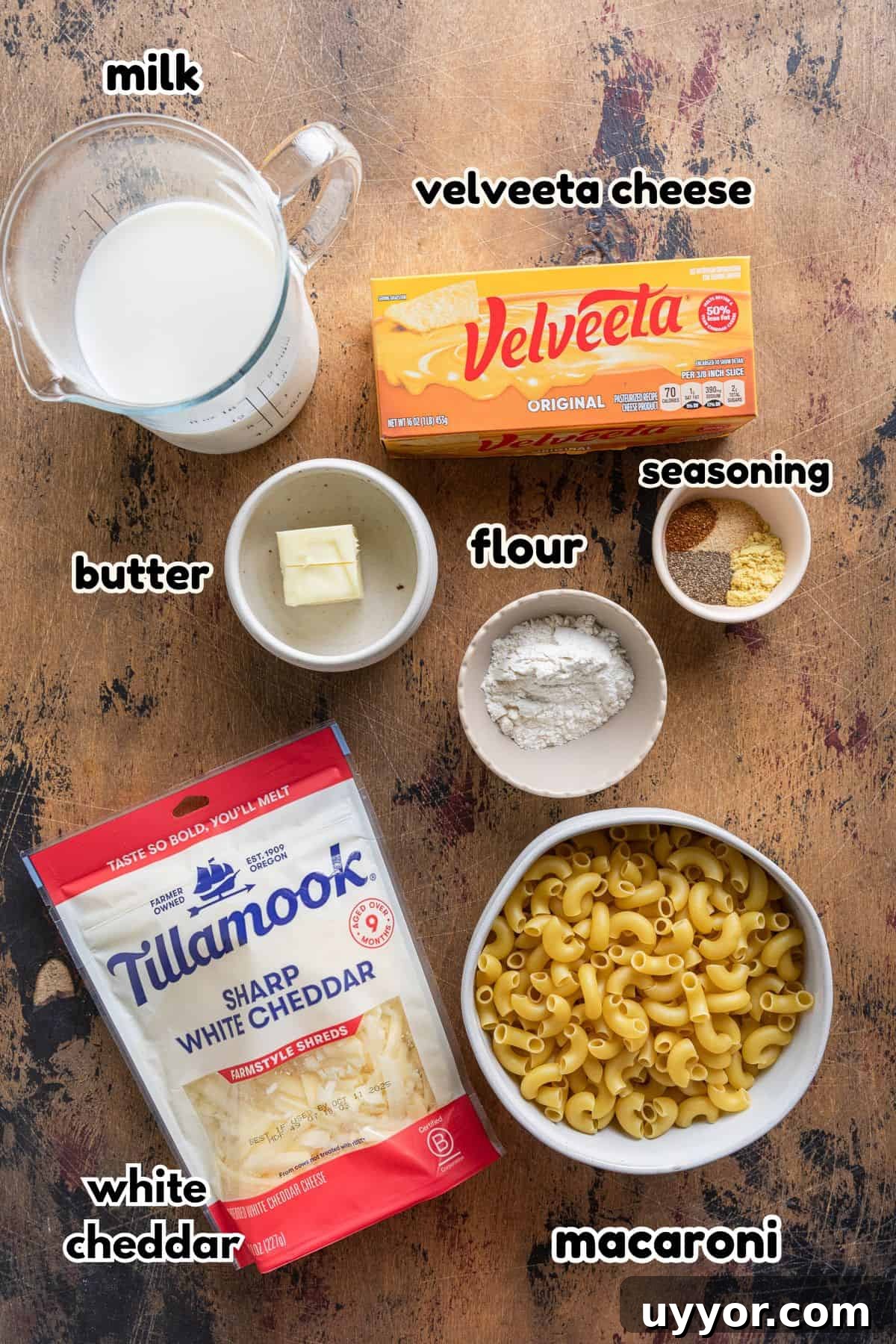 Ingredients to make the recipe.