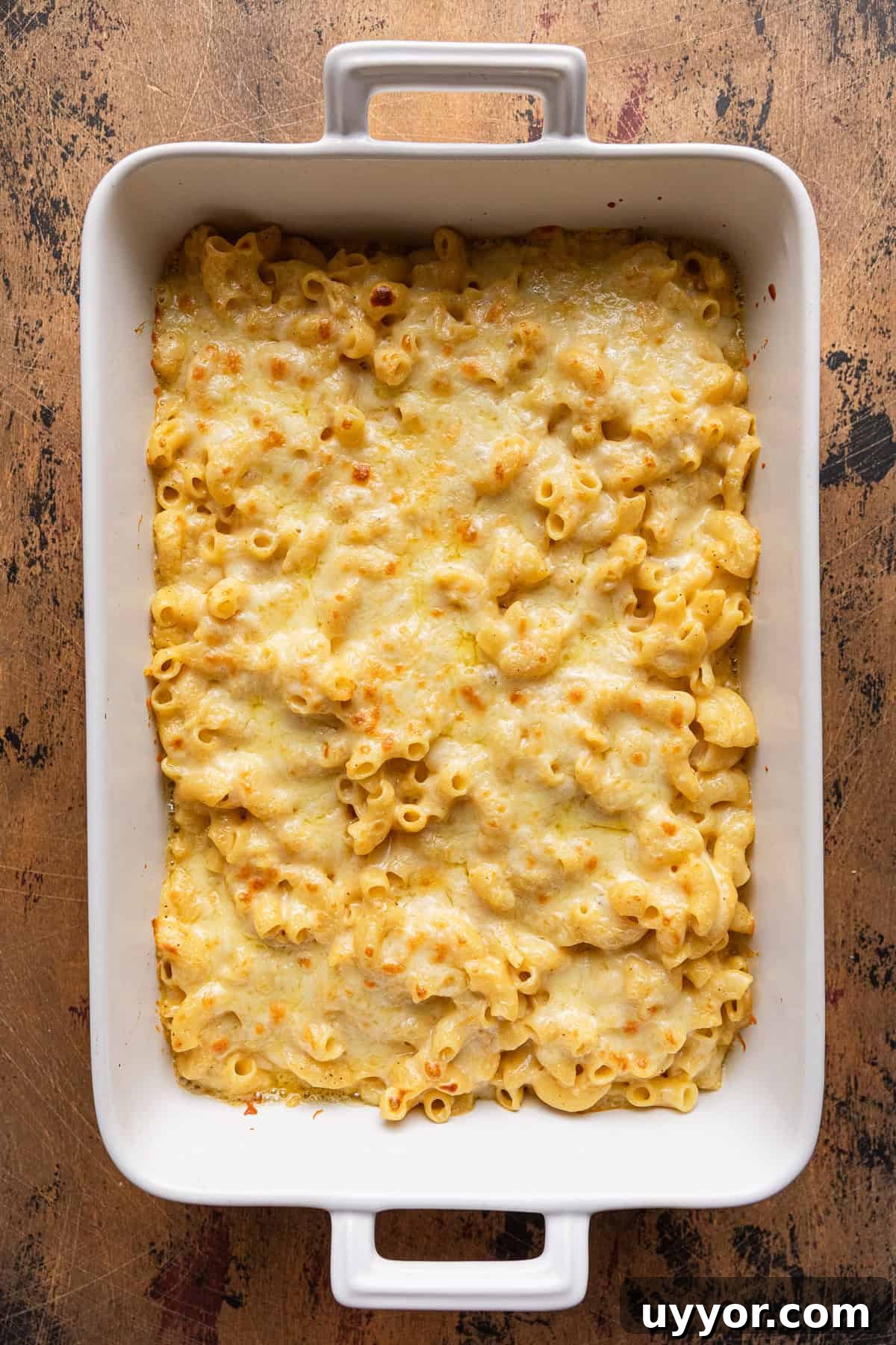 The mac and cheese baked.