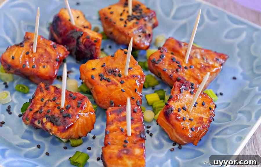 44 Gluten-Free Appetizers for Entertaining: 2026 Party Recipes 7 salmon suckers appetizers on a blue plate
