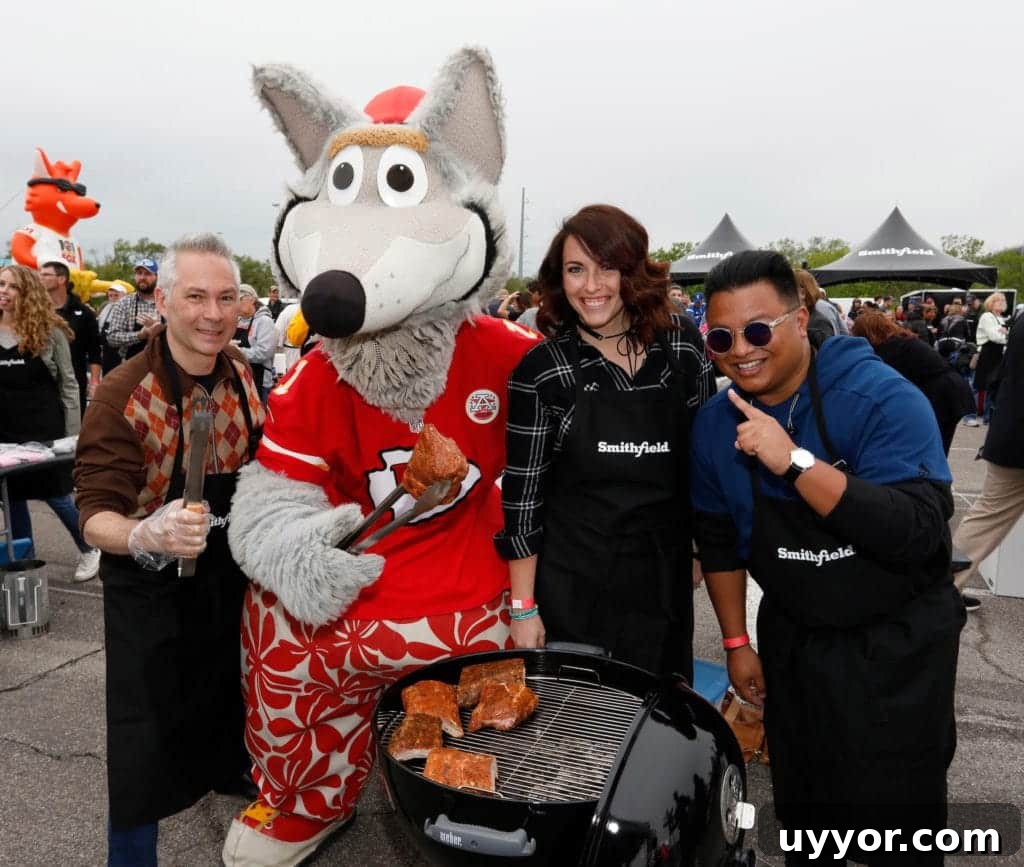 Guinness World Record: Largest Grilling Lesson Experience 4 KC Wolf and participants along with Smithfield set the Guinness World Records title for Largest grilling lesson on Thursday, April 27, 2017, in Kansas City, Missouri.
