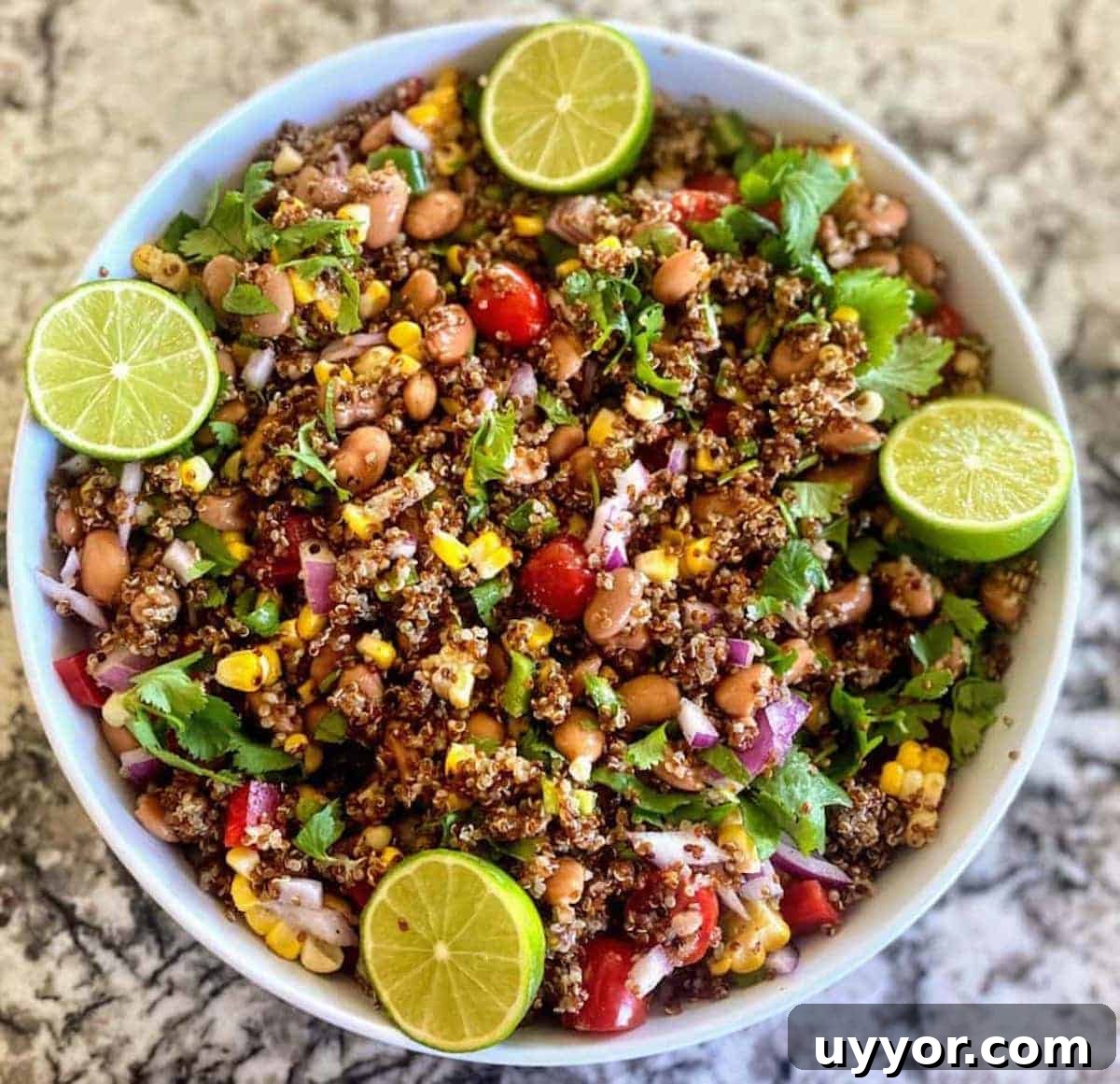 Salad served in a bowl on the table.