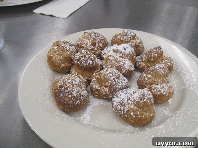 Day 8: How to Make Hollandaise Sauce and Perfect Eggs Benedict 4 cream puffs
