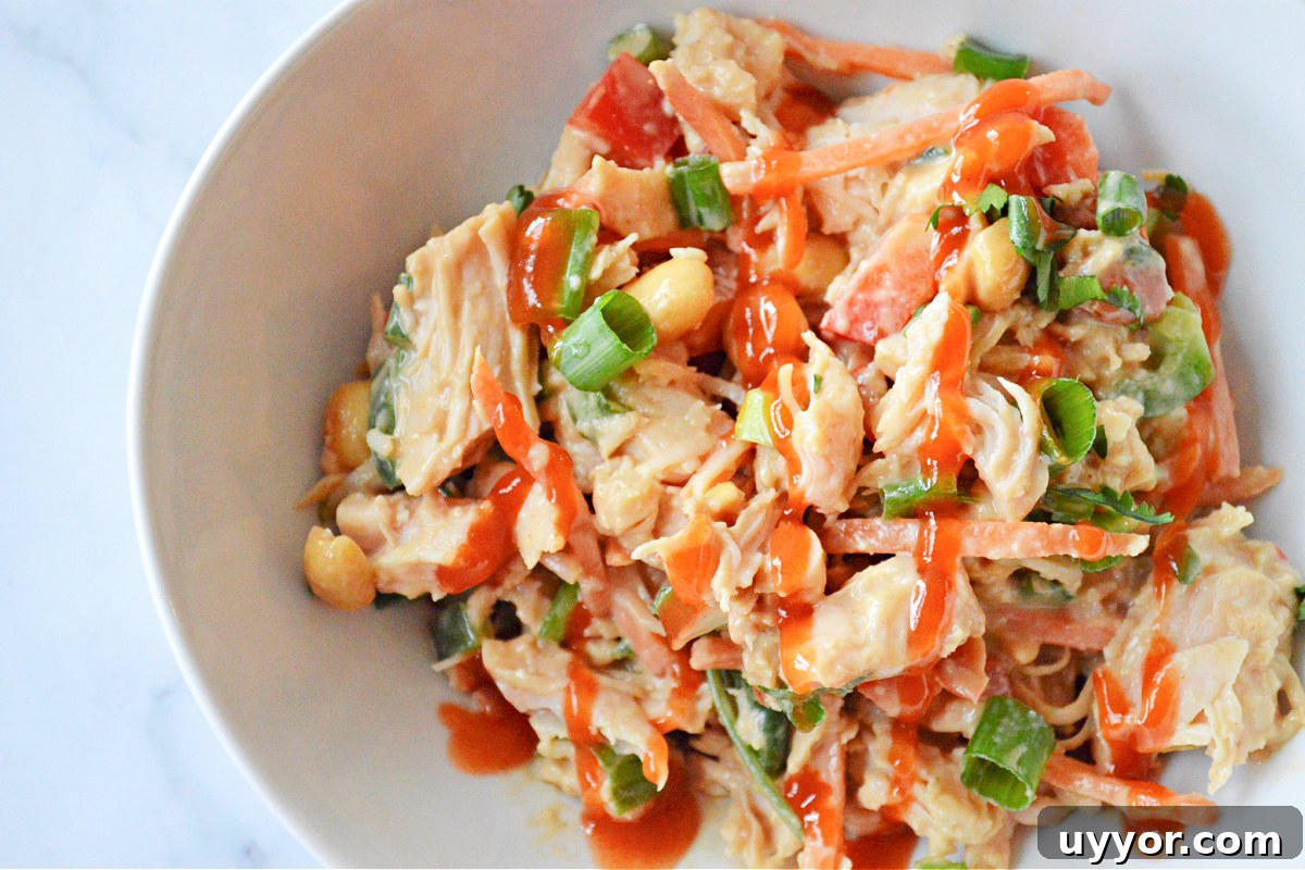 Spicy Thai Chicken Salad with Crunchy Vegetables and Lime Dressing 7 Thai Chicken Salad