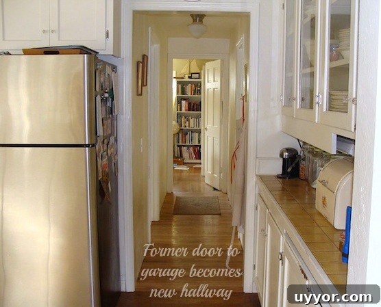 Remodeled Garage Hallway - An Oregon Cottage